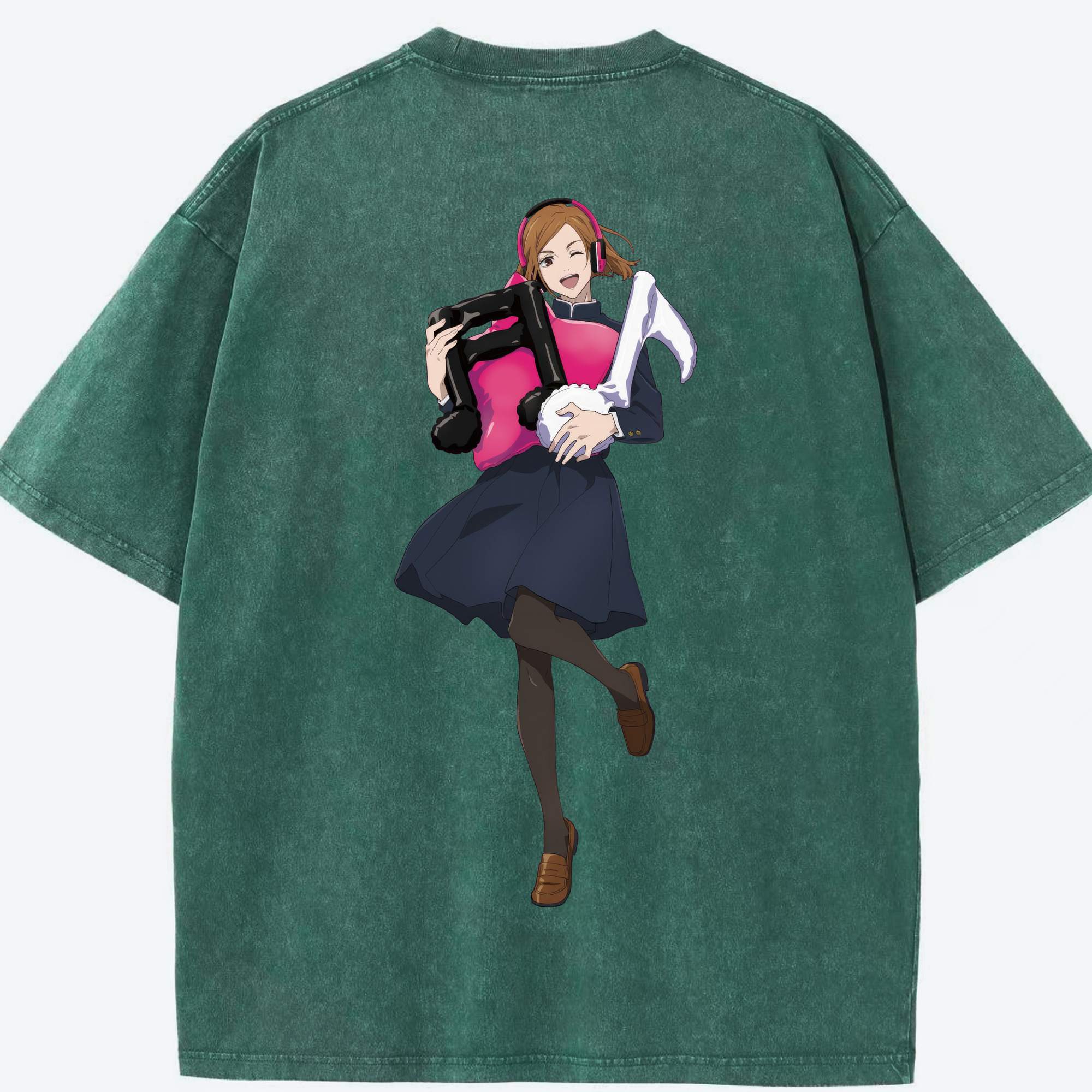 （画像用） 呪術廻戦 Jujutsu Kaisen 綿100% ヴィンテージ風 半袖Tシャツ（背面プリント）